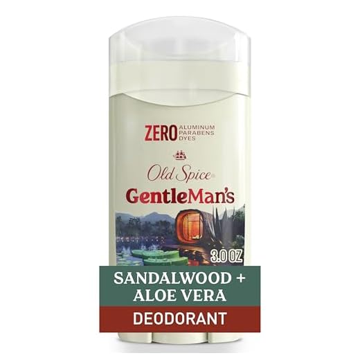 Old Spice GentleMan's Aluminum Free Dry Feel Deodorant for Men, 24/7 Lasting Freshness, Gentle on Skin with Skin Conditioners, Sandlewood + Aloe Scent, 3.0 oz