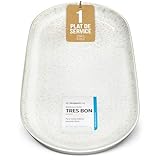 ✅ FACILE ET CONFORTABLE: chez Pure Living, le style exceptionnel rencontre 100 % adapté à un usage quotidien. Mettez l'assiette de service facile d'entretien au micro-ondes qui l'aime ! Et maintenant, le plateau de service passe également au lave-vaisselle.