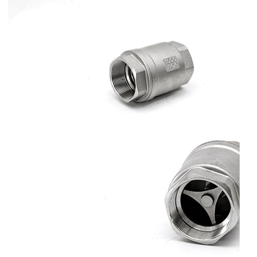 1/4" 3/8" 1/2" 3/4" 1" 2"-4" BSPT Femmina 201 304 316 Acciaio Inossidabile unidirezionale Valvola di ritegno Verticale con Tenuta Dura o Morbida(DN25 1 inch BSP,SS316)