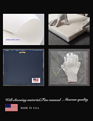 Eliteart-- Starry Night By Vincent Van Gogh Oil Painting Reproduction Giclee Wall Art Canvas Prints #TOP6