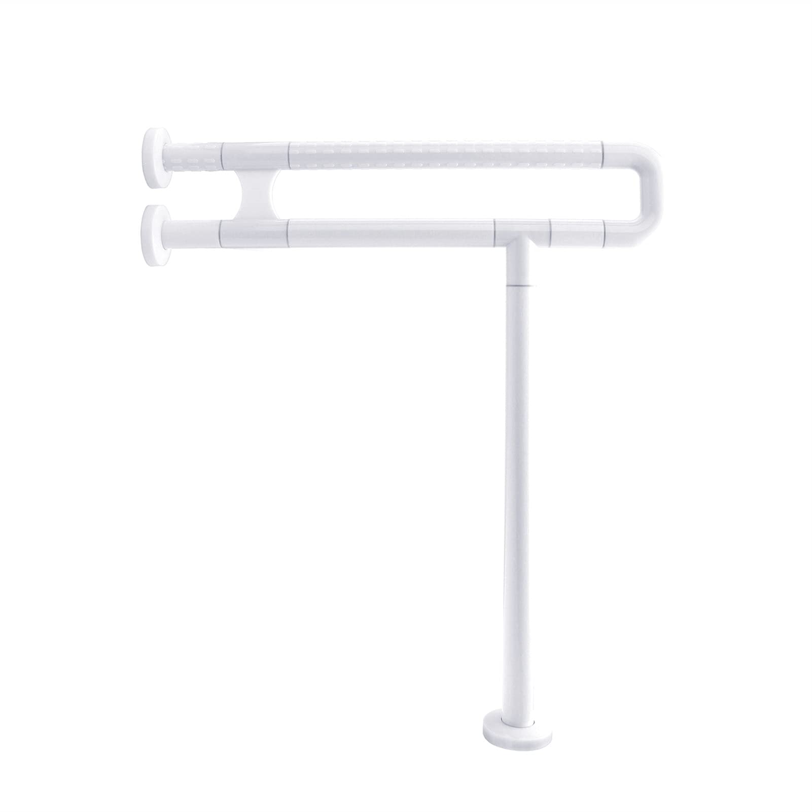 FKXSXAZ Toilet Safety Rails Adjustable Frame Rack Anti-slip Shower Grab Bar Handrail for Elders Pregnant Bar(White 69A)
