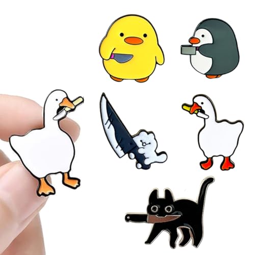 🦆【Facile da Usare】 Non è necessaria alcuna cucitura per il bottone della spilla, basta estrarre il coperchio posteriore del bottone della spilla, far passare la spilla attraverso il tessuto dell'abbigliamento, chiudere il coperchio posteriore, pizzicare lo scatto a molla del coperchio posteriore per completare l'installazione.
