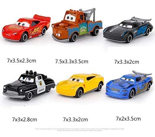 KAVANA® Mini Metal Die Cast Racing Cars for Kids Free Wheel High Speed Unbreakable Metal Toy Car Play Set for Childrens Best Gifts Toys for Boys Set of 6 (Multi Color) 1