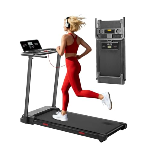 MCRG Mini Walking Pad Treadmill with Handle Bar and Incline for Home Small