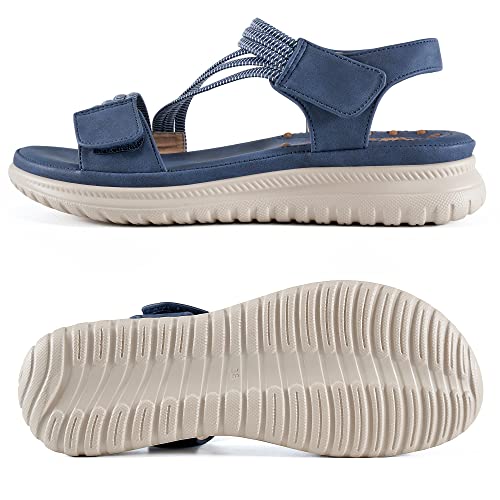 Ecetana Hiking Sandals For Women Comfortable Walking Sport Sandals Womens Adjustable Strap Lightweight Athletic Sandal For Summer Outdoor Adventure #TOP4