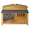 Wood Courtyard Large Dog House