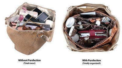 Pursfection Tote Organizer - Teal/Floral #TOP2