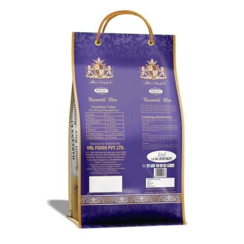 Image of Haryana King Rozana Basmati Rice 5 Kg | Long Grain | For Everyday Consumption | Fluffy & Non-sticky | Naturally Aromatic | Ideal For Biryani, Pulao & Steamed Rice (Pack of 3)