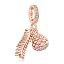 F06-Sparkling Pinecone Dangle Charm