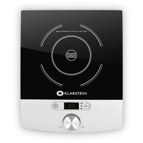 Klarstein VariCook Single - Placa de inducción, Potencia 1800 W, 10 niveles, Temperatura ajustable entre 60 y 240°C, Temporizador, Para utensilios con diámetro de 12-26 cm, Pantalla LED, Plateado - imagen 5