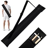Sosation Billardqueue-Tasche für 2 x 2 Pool-Sticks, für 2 Hintern und 2 Schäfte, 81,3 cm lang, schwarz, weiche Billardqueue-Schlingentasche für Damen und Herren