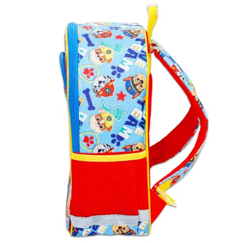 Paw Patrol Backpack for Boys Set - Bundle with 14” Bag Featuring Chase, Rubble, Marshall Plus Water Bottle, Stickers, More | Paw Patrol School Backpack for Kids by Paw Patrol - Used condition - Image 4
