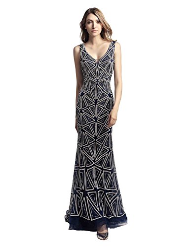 Luxury Mermaid Women's Formal Dresses Beaded Tulle Satin Elegant Evening Gowns Long Sparkly 2024 Glitter Sequin Prom Dress