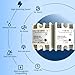 YQSIYU Solid State Relay 60DD Input 3-32V DC Single Phase Solid State Relay to Output 12-220V DC 60A