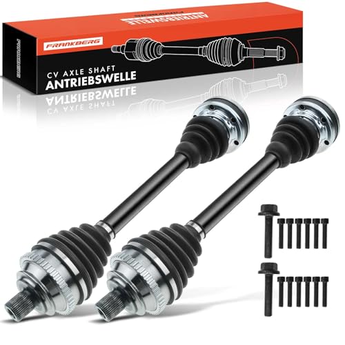 Frankberg 2x Antriebswelle Achswelle Schaltgetriebe Mit ABS Ring Vorderachse Kompatibel mit Transporter IV Bus 70B 70C 70J 70K 7DB 7DC 7DJ 7DK 1.9L-2.8L Replace# 701407451AX