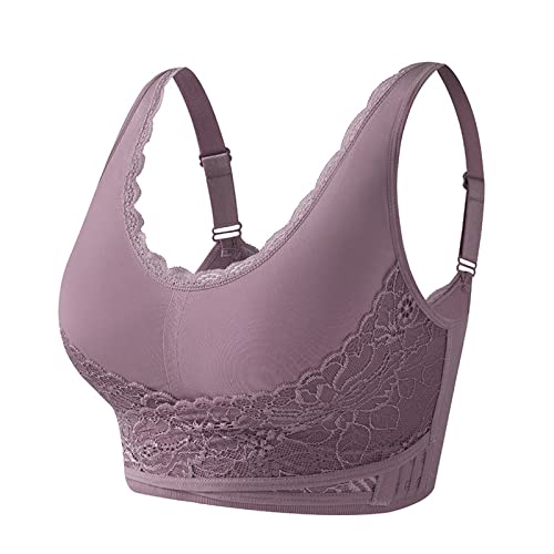 Soulager le dos : soutien-gorge XXL fermeture avant gris avec armatures