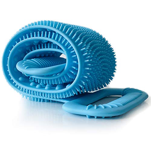 Silicone body, back and foot scrubber brush for shower or bath use - 30