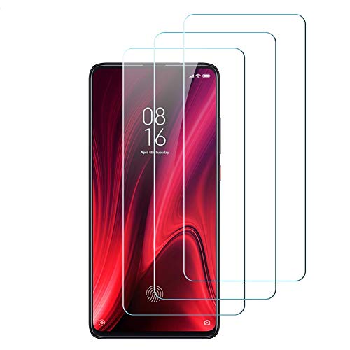Hanbee 3-Unidades Protector de Pantalla Xiaomi Mi 9T Cristal Templado Xiaomi Mi 9T Protector Pantalla, 9H Dureza,Resistente a Arañazos, Alta Definicion