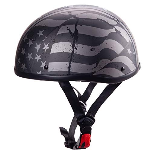 Casco Jet Aperto Stile Retrò Con Visiera, Per Moto Harley, Uomo Donna, Taglie S-XXL, Certificato DOT, ABS, Con Occhiali Inclusi