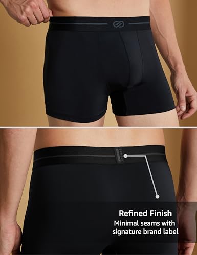 Image of Symbol Premium Men's Microfiber Blend Ultra-Soft Stretch Trunks | Underwear (Available in Combo Packs)