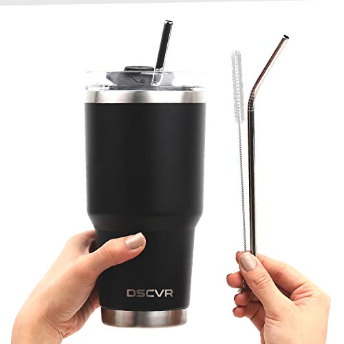 Flash Deals - 40% OFF DSCVR 30oz Thermal Shield Travel Tumbler (Black) - Unbreakable Lid and Straws, Stainless Steel, Double Wall Insulated, Spill Proof Flash Deals - 40% OFF DSCVR 30oz Thermal Shield Travel Tumbler (Black) - Unbreakable Lid and Straws, Stainless Steel, Double Wall Insulated, Spill Proof