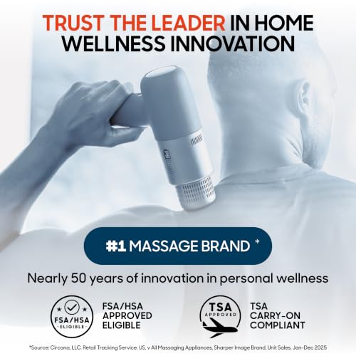 Sharper Image Powerboost Pro+ Percussion Massage Gun with Hot & Cold Therapy — view 9