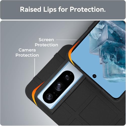 Image of amazon basics Shockproof Back Case Cover for Google Pixel 8 Pro 5G | 360 Degree Protection | Slim Protective Case | Anti-Scratch Tough TPU Case for Google Pixel 8 Pro 5G (Black)