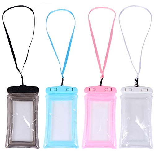 KESYOO 4 peças Bolsa de telefone à prova d 'água bolsa de telefone subaquática com cordão suporte d