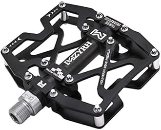 MZYRH Mountain Bike Pedals, Ultra Strong Colorful CNC Machined 9/16" Cycling Sealed 3 Bearing Pedals