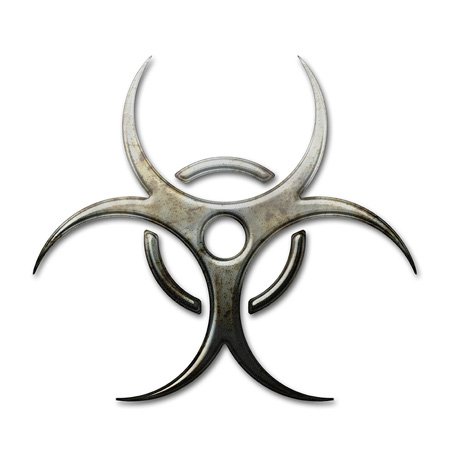 Cache de prise 2 prises Symbole Biohazard Grunge 3dRose lsp_24264_6 pour decoration murale - 4