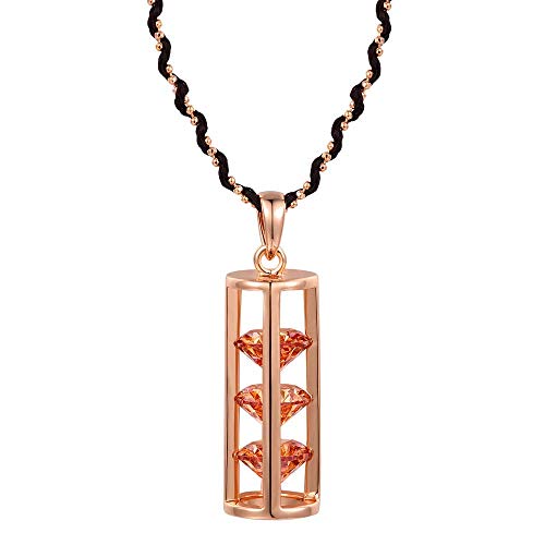 Collier jaune zircon cubique pendentif élégant femmes de forme ronde