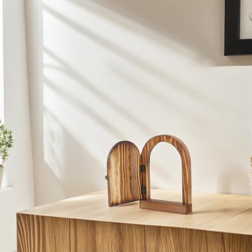 Cubierta de interruptores SHINEOFI de madera natural con forma de puerta (3 piezas) 6
