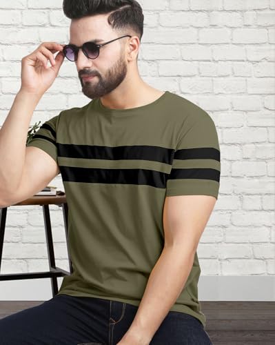 Image of AUSK Oversized T-Shirts || Printed Loose Fit Half Sleeve Tshirt for Mens