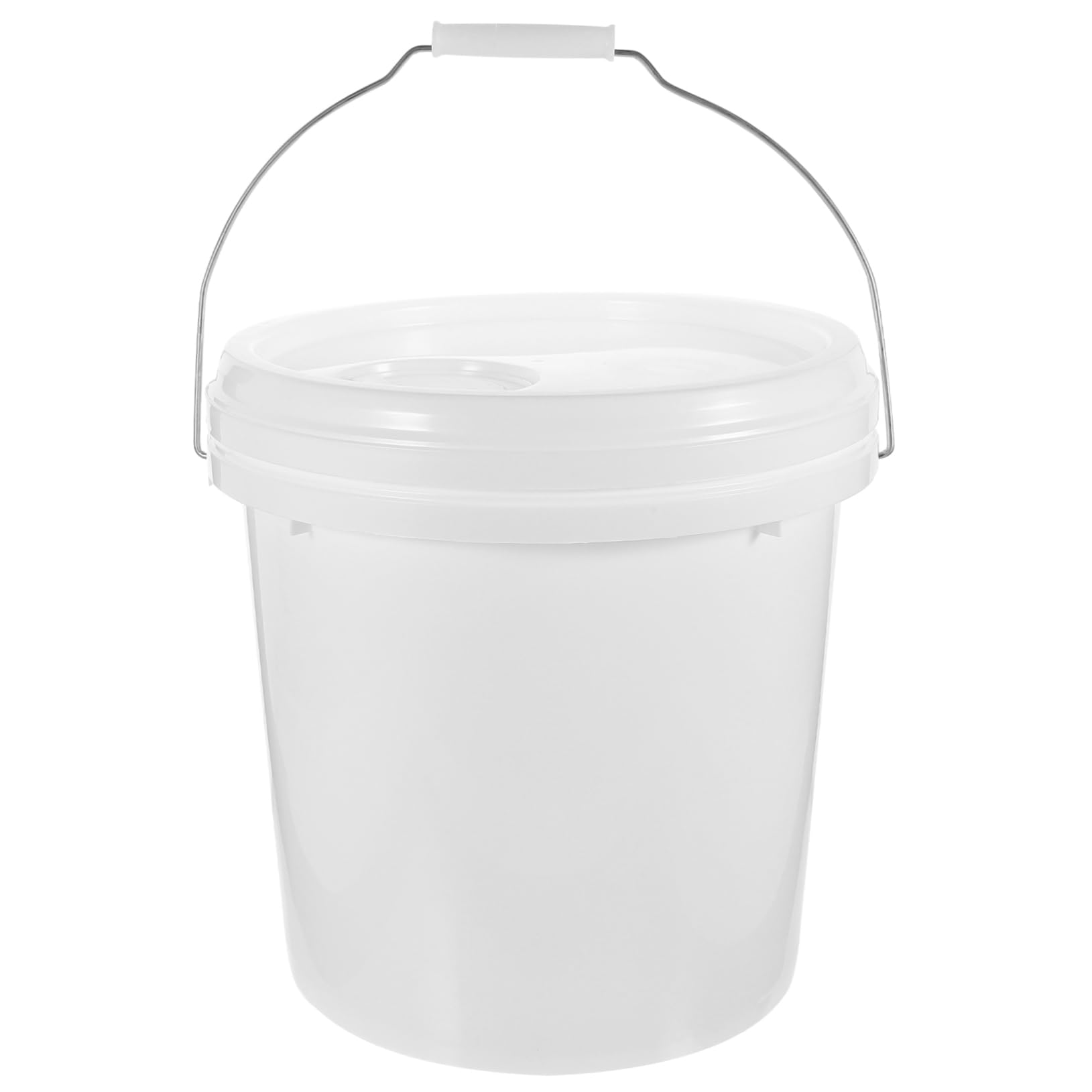 Cubo de Pintura Vacío de 10 litros Blanco Hdpe con Tapa