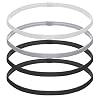 4 stuks elastische hoofdbanden voor vrouwen heren, dunne sport hoofdbanden voor volwassen mannen, antislip oefening…