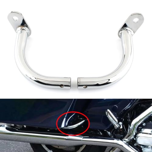 Soporte eliminador de soporte para alforjas Bacar para Harley Ultra Classic Tour Glide y CVO Road Glide Custom FLTRXSE, aleación de aluminio cromada, paquete de 1 par miniatura 4