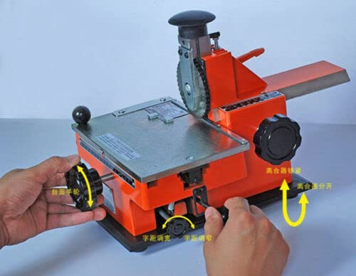 Manual Deboss Metal Label Embosser Dog Tag Stamping Printer Marking Machine