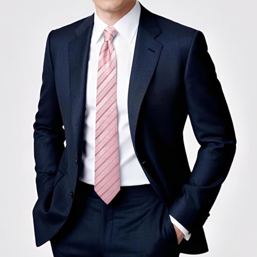 Image of Hi-Tie 70 inches Ties for Men Silk Extra Long Necktie and Pocket Square Cufflinks Set Men Big and Tall Tie Business