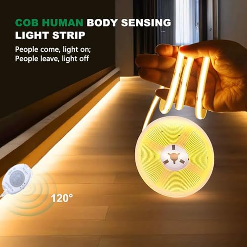Cinta LED COB 5M 4000K con sensor y modos ajustables miniatura 5