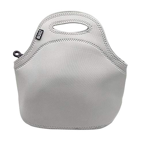 Built Gourmet Getaway Soft Neoprene Lunch Tote Bag, 11-Inch, Metallic Silver #TOP29