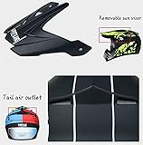 Dual Sport Motocross Helmet Set, Youth Kids Full Face Off Road Racing Motorbike Crash Helmets, Downhill BMX MTB ATV Enduro Quad Dirt Bike Helmet, with Goggles Gloves Mask(White Black,M/54-55CM) - Image 6