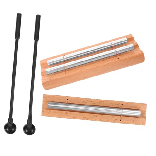 SOESFOUFU Chime Mallet for Yoga Class Meditation Chime Hand Bell Meditation Tool 2 Sets