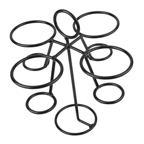 VINTORKY 1 PC Iron Ice Cream Stand Cupcake Display Bracket Stand Ice-cream Cone Support Waffle Cone Holder Creative Storage Bracket Cone Holder Racks Cake Tester Wrought Iron Black