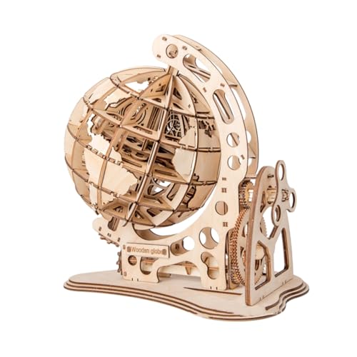 TOGEVAL み立て木製クラフト オーナメント 創造的な積み木飾り デスクトップ装飾 インテリア置物 にも適したユニークデザイン