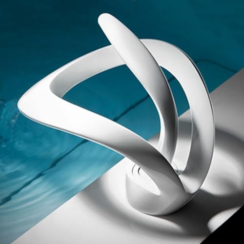 Robinet cascade lavabo mitigeur mono-commande en laiton chromé pour eau chaude et froide