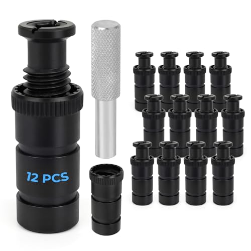YBMTE PPS Inground Pool Cover Anchors with Aluminum Tamping Tool Set