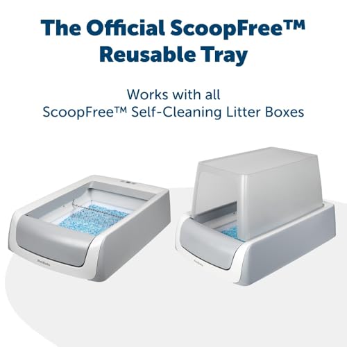 Image of PetSafe Official ScoopFree Complete Reusable Tray - Includes 4.3 lb of Premium Blue Crystal Litter - Compatible with All ScoopFree Complete Automatic Self Cleaning Litter Box Systems