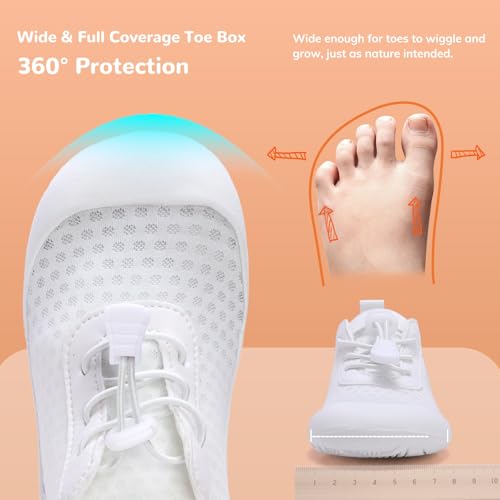 Image of WateLves Wide Toddler Water Shoes Kids Barefoot Athletic Sneakers Girls Boys Quick Dry Aqua Socks for Beach Hiking Swim Kayak Sport Accessories, Camping Essentials