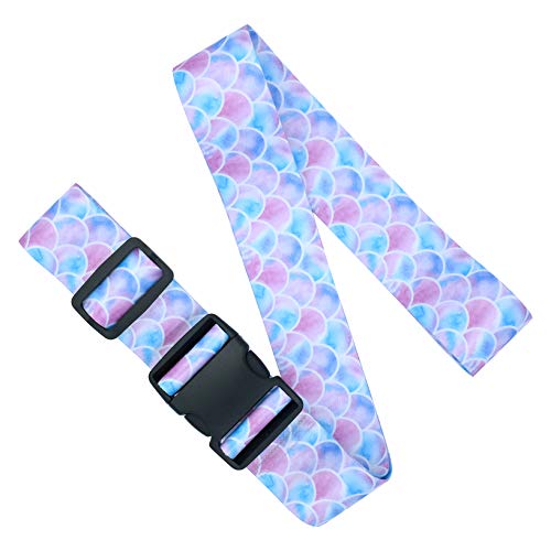 Koffergurt Gepäckgurt/Gurt Verstellbare - Kofferband Farbig - Reisezubehör - Rosa Lila Blau Meerjungfrau - INNObeta