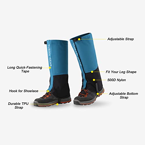 Aomiun Leggings Termici Leggings Neve Leggings Trekking Fodera in Pile, Leggings da Neve Regolabili Impermeabili E Antistrappo, Leggings Termici Outdoor Leggings da Viaggio